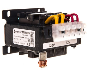 Transformator 1-fazowy bezpieczeństwa TMM 63/A 230/ 12V 4,0A, Ta 40, 16212-9968