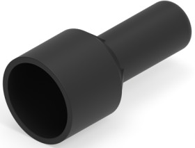 End connectorwith insulation, 0.3-6.0 mm², AWG 22 to 10, black, 24.89 mm, 55929-1
