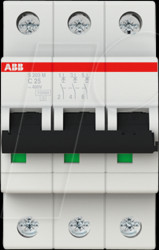 2CDS273001R0254 Circuit breaker, class C, 25 A, 3-pin