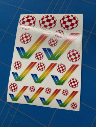 Amiga Ticks &amp;amp; Boings sticker set A6 (white)