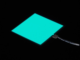 Electroluminescent (EL) Panel Starter Pack - 10cm x 10cm Aqua [Discontinued]