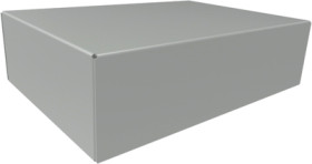 Steel enclosure, (L x W x H) 178 x 127 x 51 mm, gray (RAL 7046), 1441-12