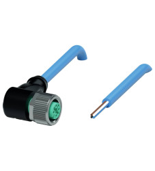 Pepperl+Fuchs 240770-100002 Złącze konfekcjonowane czujnika/aktuatora V1-W-N4-15M-PUR, piny: 4, 15 m, 1 szt.