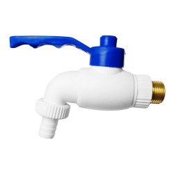 Zawór PP kulowy z wejściem stalowym Kran 1/2" GTM1212PP/STEEL