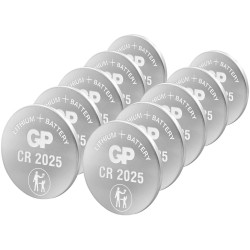GP GPCR2025STD955C10 Button Cell 3V 10 pcs High Energy Density Low Discharge