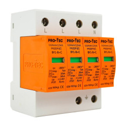 Warystorowy ogranicznik przepięć typ 1+2 4P BY1-B+C/4 3212040 Pro-Tec