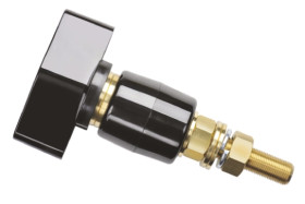 Wtyk montażowy, Czarny, 200A, M12 x 1, izolacja: Tak, 1kV 4mm