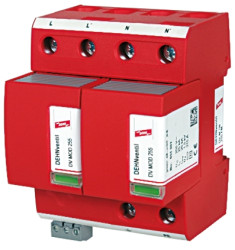 Ochronnik przeciwprzepięciowy modularny 255 V AC na szynę DIN Dehn Ogranicznik przepięć odgromowych 50kA