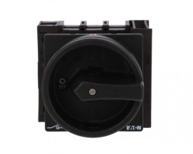 Rozłącznik 40A 3P+N 1Z+1R natablicowy czarna rączka z blokadą P1-40/EA/SVB-SW/N/HI11 199901