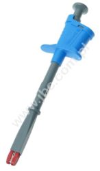 6009-IEC-BL Chwytak krokodyl. z gn.4mm, L=155, 20A, niebieski, ELECTRO-PJP, 6009IECBL