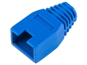 Osłona gumowa wtyku 8p8c RJ45 niebieska