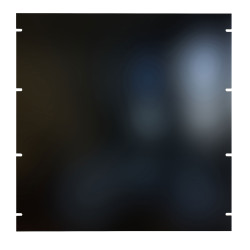 Hammond PBPA19019BK2 11U 19&quot; Rack Aluminium Blank Panel Black 483 x 3 x 489