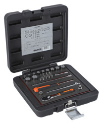 Zestaw nasadek z gniazdem czworokątnym rozmiar napędu 1/4 cala elementy: Bahco