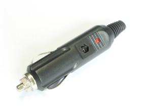 Wtyk zapalniczki samochodowej HQ LED RED