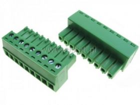 Listwa montaż. kątowa 9-zacisk. żeńska r=3,5mm