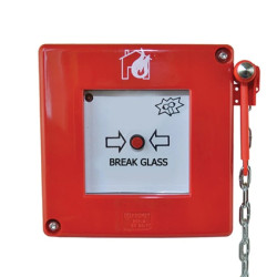 ROP-A z młoteczkiem 1xLED czerwona migająca, styki XY, W0-ROP-A M1/2E XY CB 0 (wersja eksportowa)