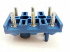 Tabliczka zaciskowa silnikowa M4x6; niebieska
