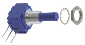 Potencjometr 1kΩ typ Obrotowy Bourns średnica wału 6,35 mm 2W długość wału 22.2mm Montaż panelowy