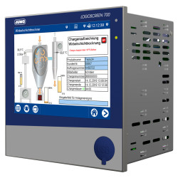 Rejestrator wykresów, kanały: 15 analog, 4digital inputs, LOGOSCREEN 700, Graphical, wyjścia: 4 relay