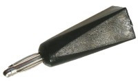 BAN20-WLC Wtyk bananowy lutowany na kabel - standard 2.0mm czarny