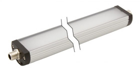 EM420120 Oświetlenie maszynowe LED, Ø40mm 190long, światło białe, 4W, 800lx, 5500K, 24V DC, -30-60C, wtyczka M12 4-pin, IP54