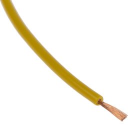 Przewód montażowy 0,26mm² Żółty RS PRO PVC 23 AWG 250 V dł. 100m 3/0,07 mm +105°C RoHS Compliant