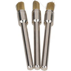Dremel 26150537JA 537 3.2mm End Shape Brass Brush Multipack - Pack Of 3