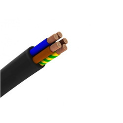 Przewód YLY 5x6 czarny 0,6/1kV