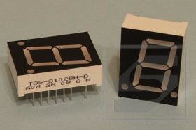 Wyświetlacz LED TOS-8102BH-B OASIS 1x0.80" (20mm) ws.anoda czerwona