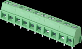 CTB0509/10 Solderable screw terminal - 10-pole, RM 5.08 mm, 90°