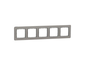 SEDNA DESIGN & ELEMENTS Ramka 5 pięciokrotna szczotkowane aluminium SDD370805 SCHNEIDER ELECTRIC