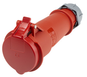 Złącze przemysłowe - zasilające 32A Gniazdo 400 V 4P Żeński MENNEKES Czerwony Montaż na kablu IP44