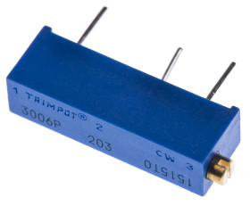 Potencjometr dostrojczy 20kΩ THT 0.75W 15 -zwoje Regulacja boczna