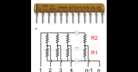 330/470 Ohm resistor network - 12 pin SIL - Dale