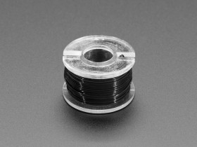 Adafruit Ultra-Fine Stranded Wire Spool - 10 meters - 34AWG - Black