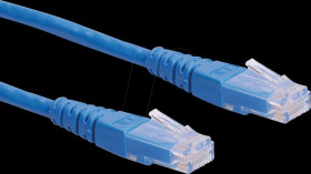 21151524 Patch cable Cat. 6, UTP, blue, 0.5 m