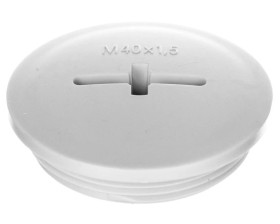 Zaślepka poliestrowa M40 SKINDICHT BLK-M 40x1,5 jasnoszara 52006650