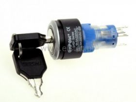 Przeł. stacyjka kluczyk stabilny LED 12V