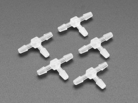 Adafruit T-Connector For Silicone Tubing - 5 Pack
