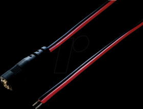 DC-Cable,Jack 2,1/5,5 open ends, 2m