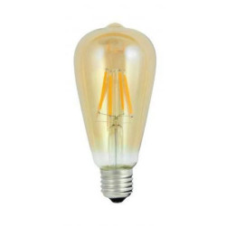Żarówka E27 ST64 filament led 4W 2000K RETRO Vintage Amber 320lm