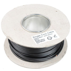 Black 3mm Cable 44/0.30mm 30M Reel
