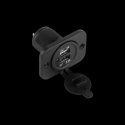 Ładowarka - zasilacz 5V/3,1A montażowy 2xUSB z homologacją E24 / PY-CHR0001