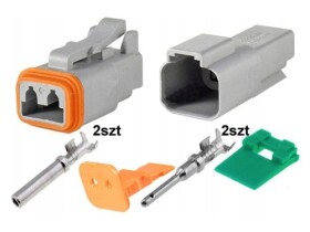 Złącze kostka DEUTSCH DT 2 PIN 1-2mm2
