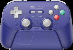 80GQ03 8BitDo Pro 3 Controller with Dock, Gamecube colours