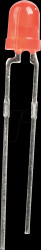 264-7SURD/S530-A3 LED, 3 mm, wired, red, 125 mcd, 60°