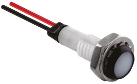 Lampka kontrolna do montażu panelowego 8 → 48V, zielona 5.9 x 4.8mm LED Czarny Styk ołowiowy Marl