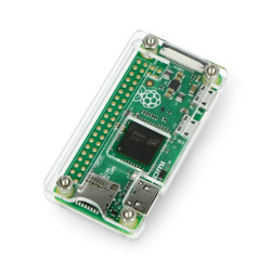 Obudowa Raspberry Pi Zero V1.3 - otwarta - przezroczysta