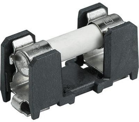 Fuse holder with 1 A fuse, 5 x 20 mm, 16 A, 500 V, PCB mounting, 0031.8466