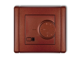 FLEXI Elektroniczny regulator temperatury z czujnikiem powietrznym brązowy metalik 9FRT-2 KARLIK